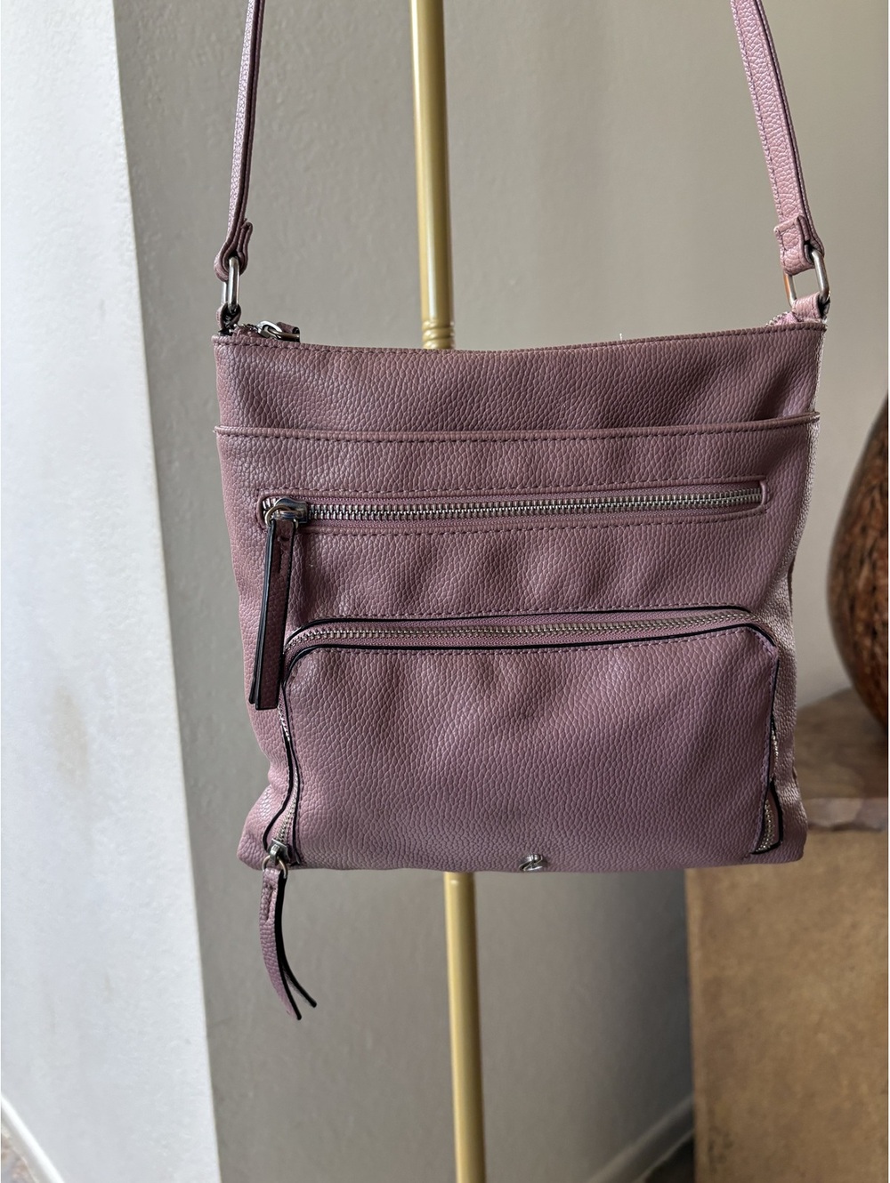 Kate and Alex Kuhara Pink Crossbody Bag Adjustable Strap